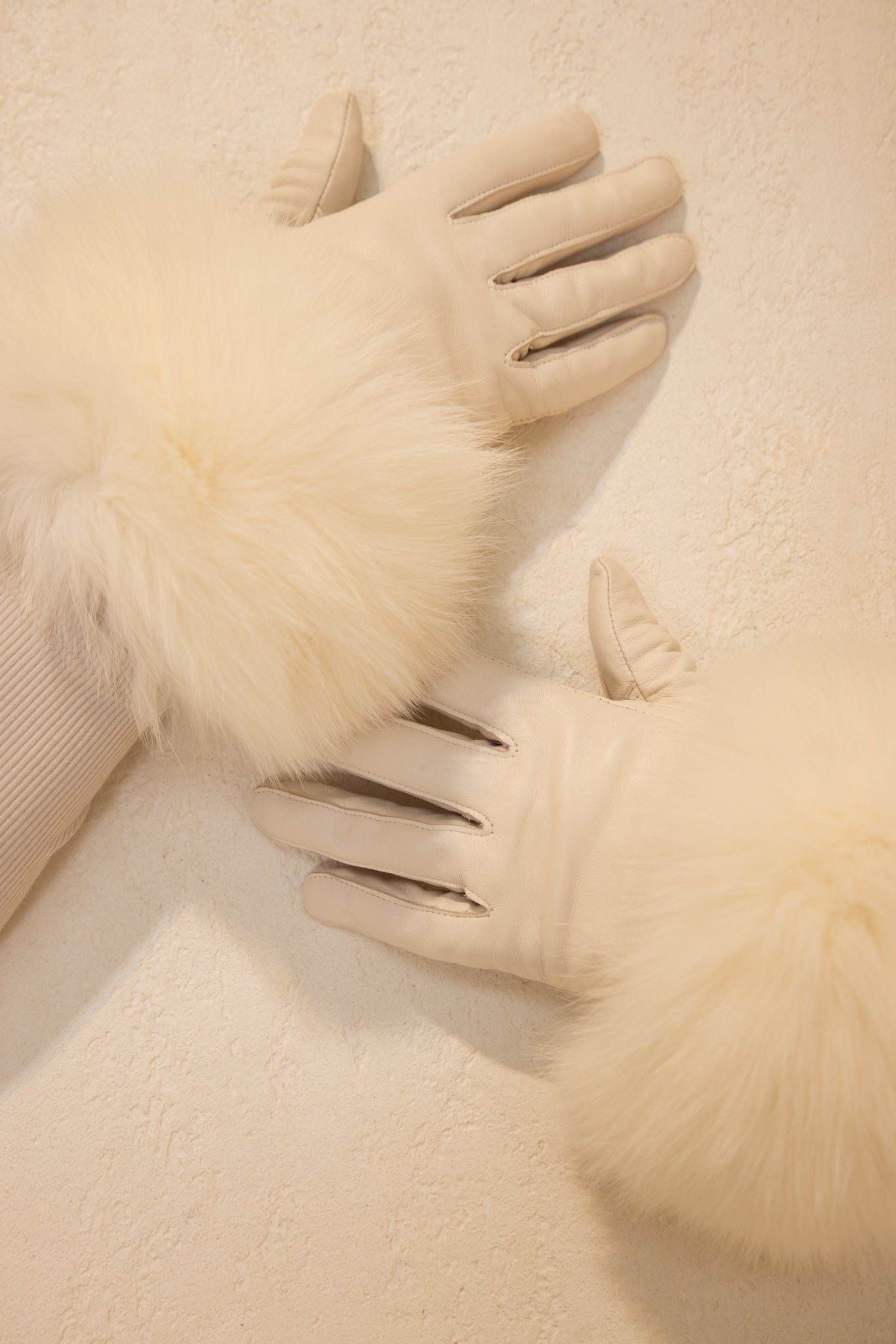 Namara Leather Gloves Winter White – Lux By Namara