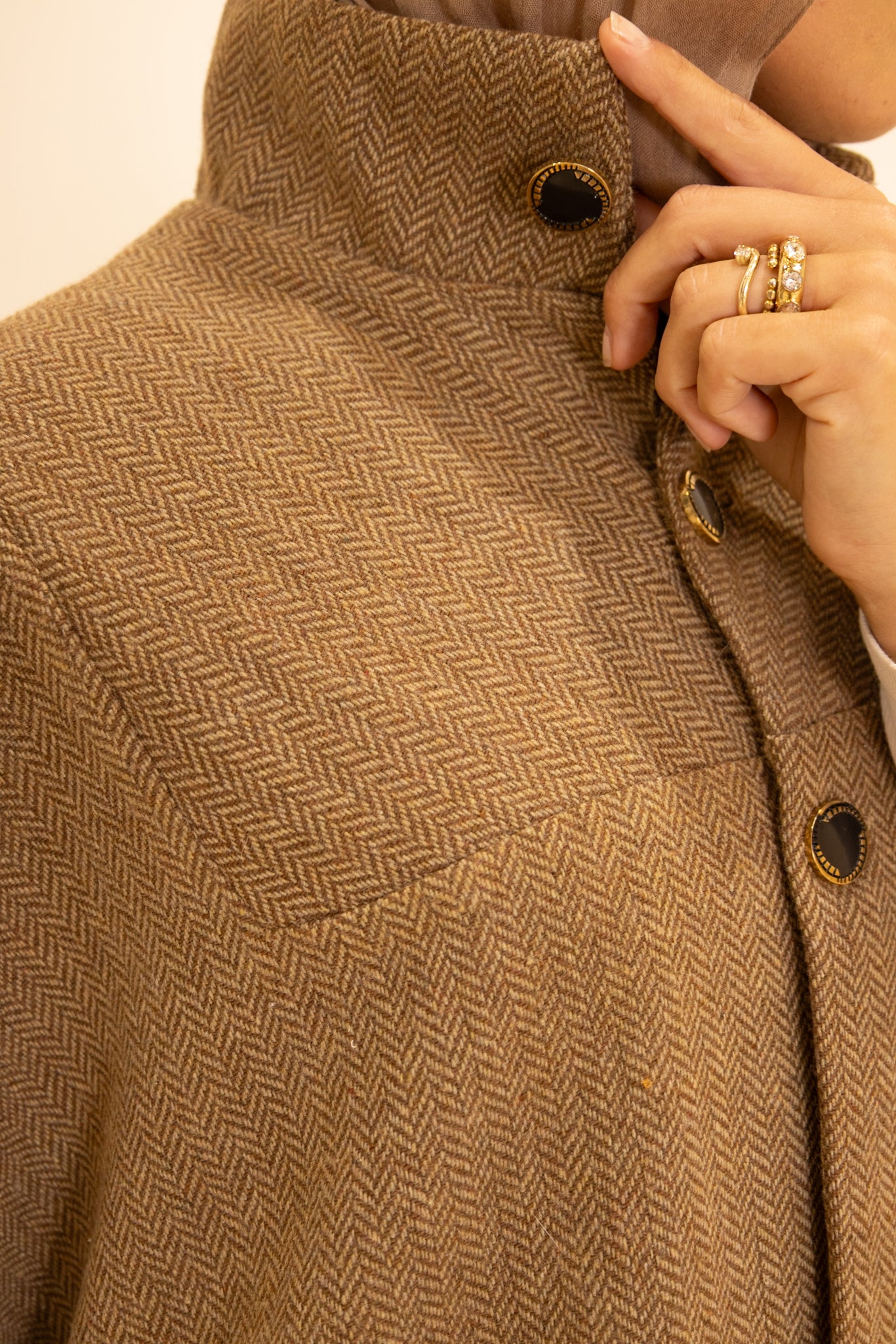 Studio Herringbone Cape