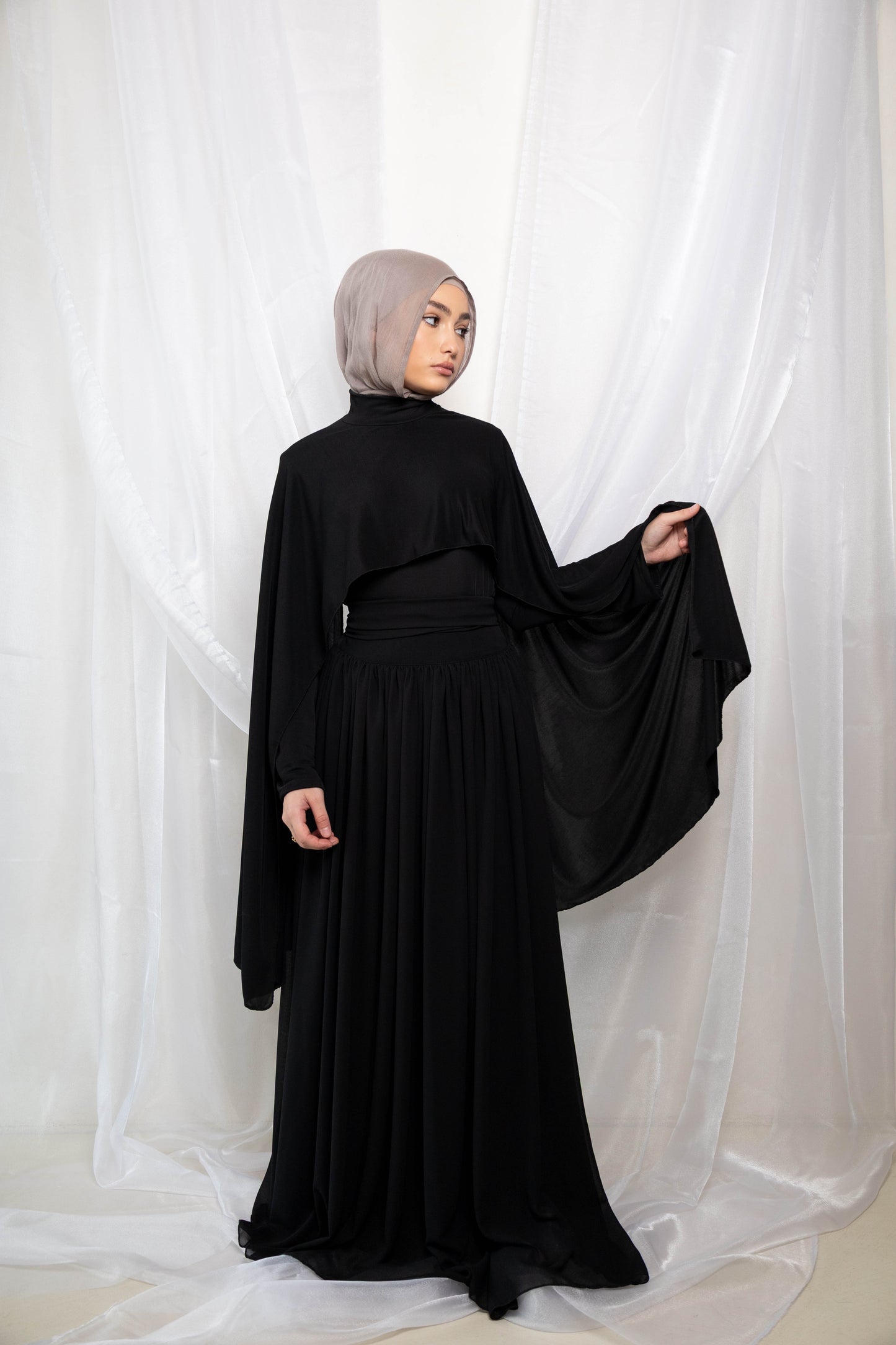 Date Flowy Maxi Skirt - Black