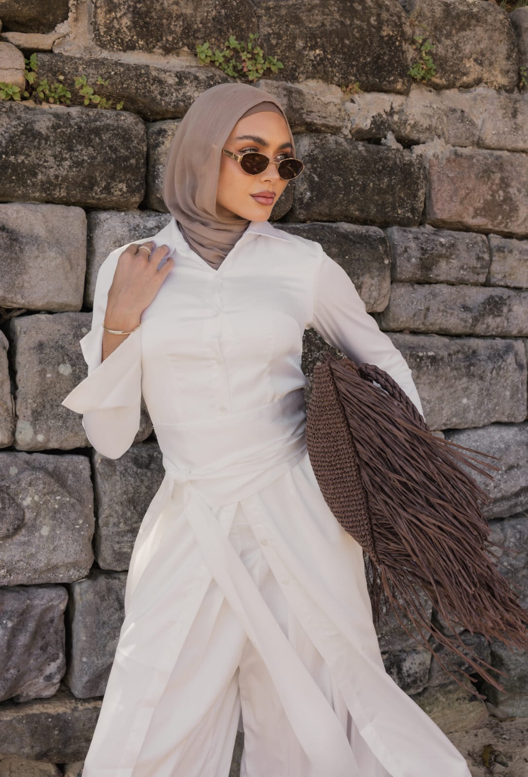 Pearl Belted Shirt