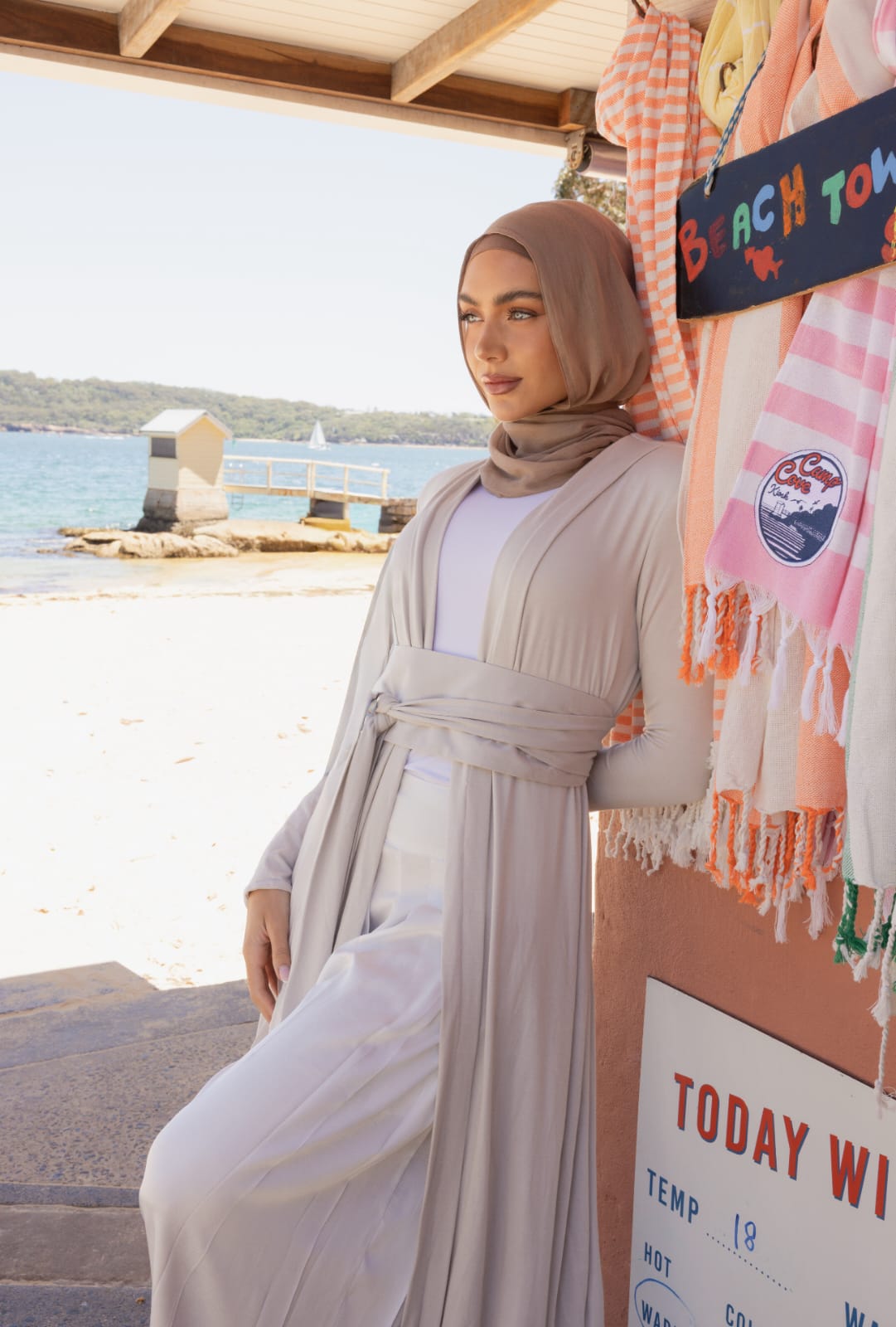 Namara Maxi Cardigan- Oyster