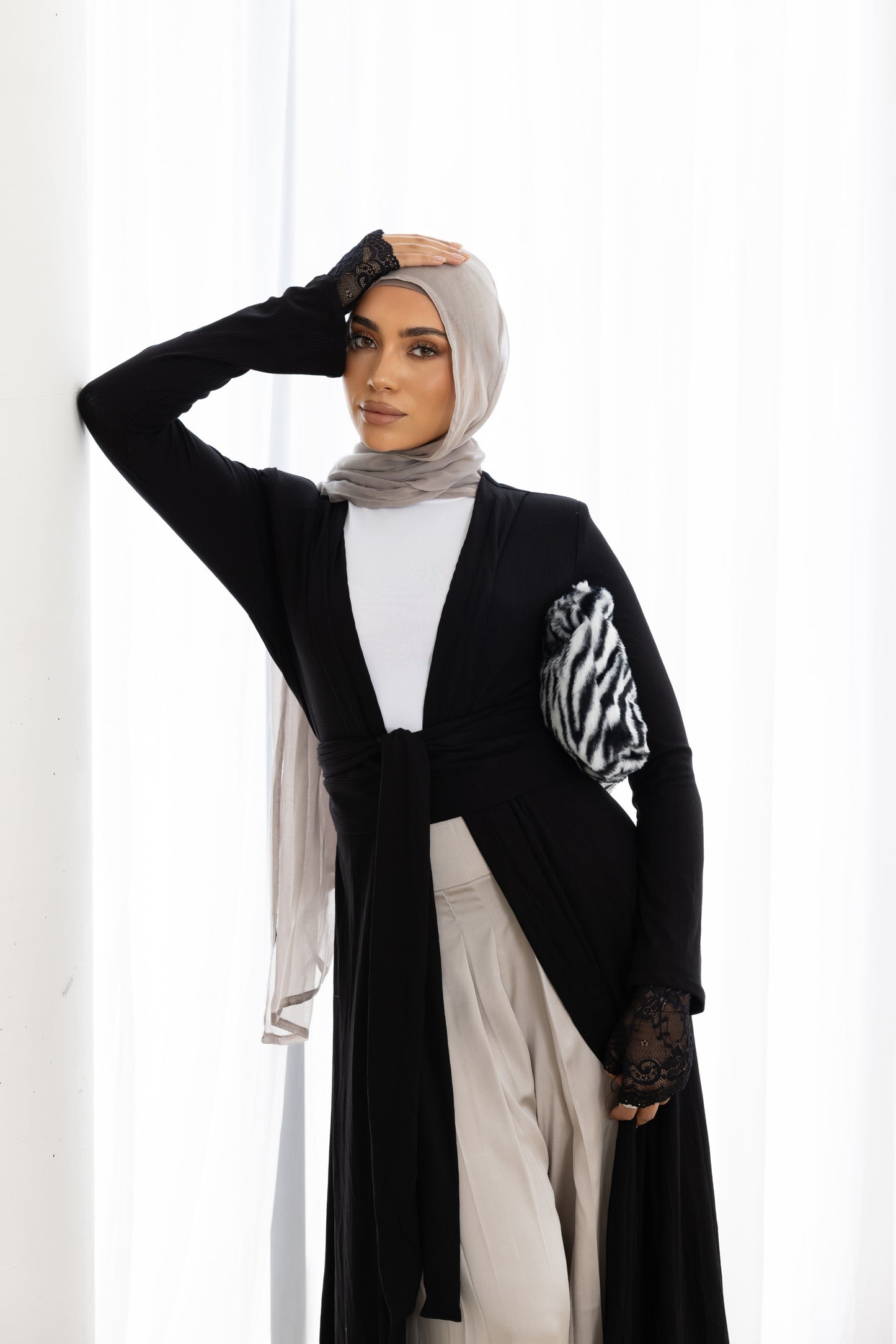 Namara Maxi Cardigan - Black