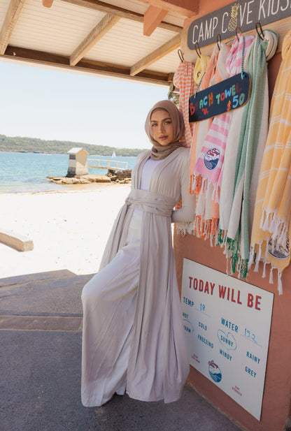 Namara Maxi Cardigan- Oyster