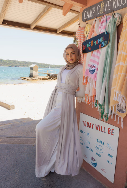 Namara Maxi Cardigan- Oyster