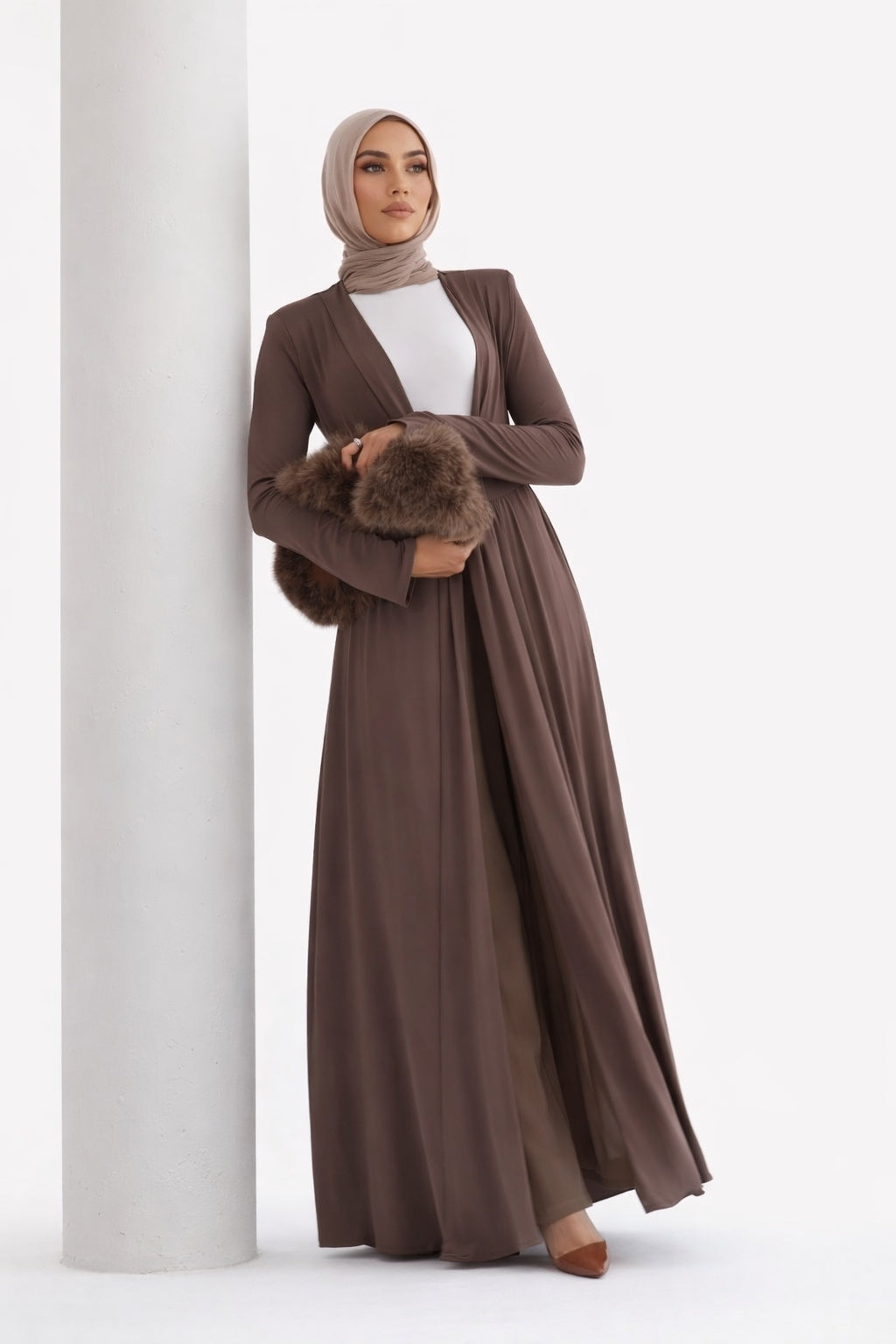 Namara Maxi Cardigan - Mocha