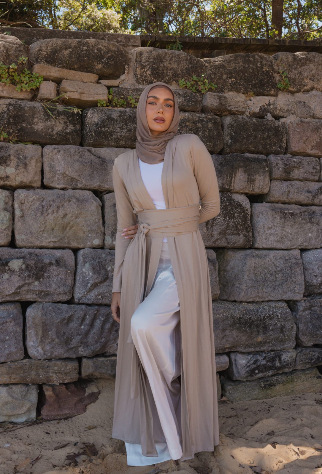 Namara Maxi Cardigan - Sand