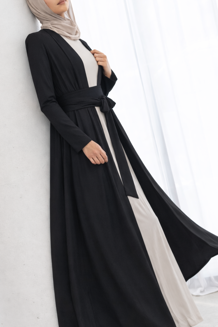 Namara Maxi Cardigan - Black