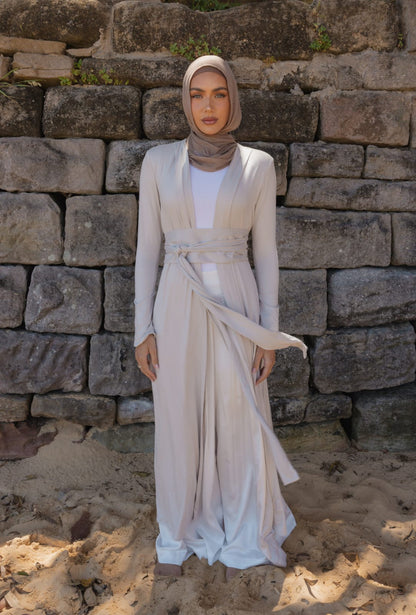 Namara Maxi Cardigan- Oyster