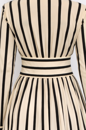 Namara Maxi Cardigan - Beige/Black