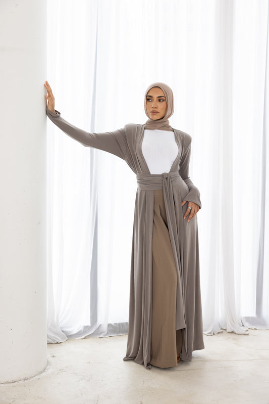 Namara Maxi Cardigan - Taupe